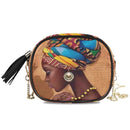 Bags Chain women's crossbody Shoulder bag Afro Girls Black Women High-quality PU Leather handbag Messenger Bag Small Square Bags