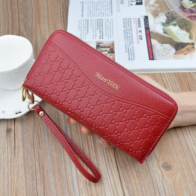 Oil Leather Women Wallets Short Card Holder Anti-lost Airtag Case Hasp  Zipper Coin Purse Ladies